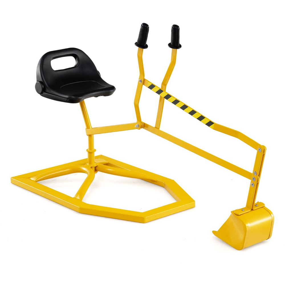 Costway Kids Yellow Rotatable Sand Digger Image 3