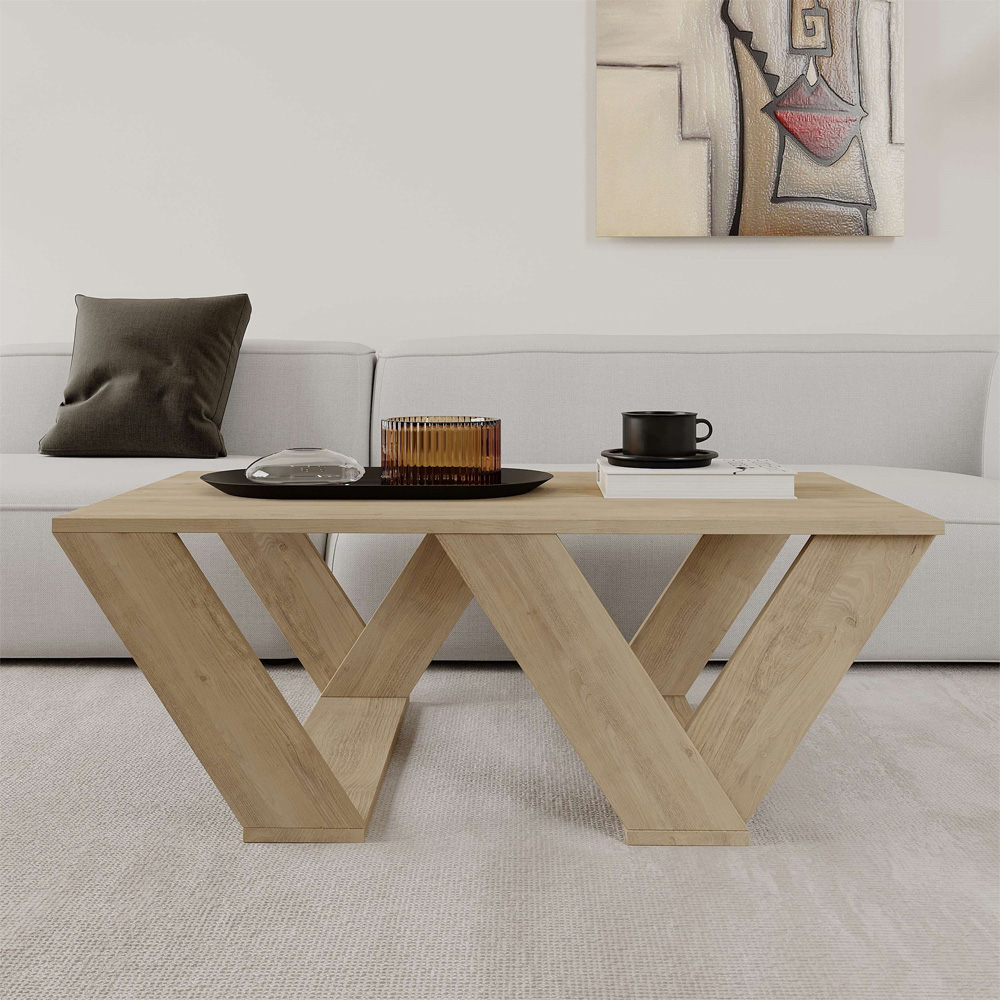 Decortie Pipra Oak Coffee Table Image 4