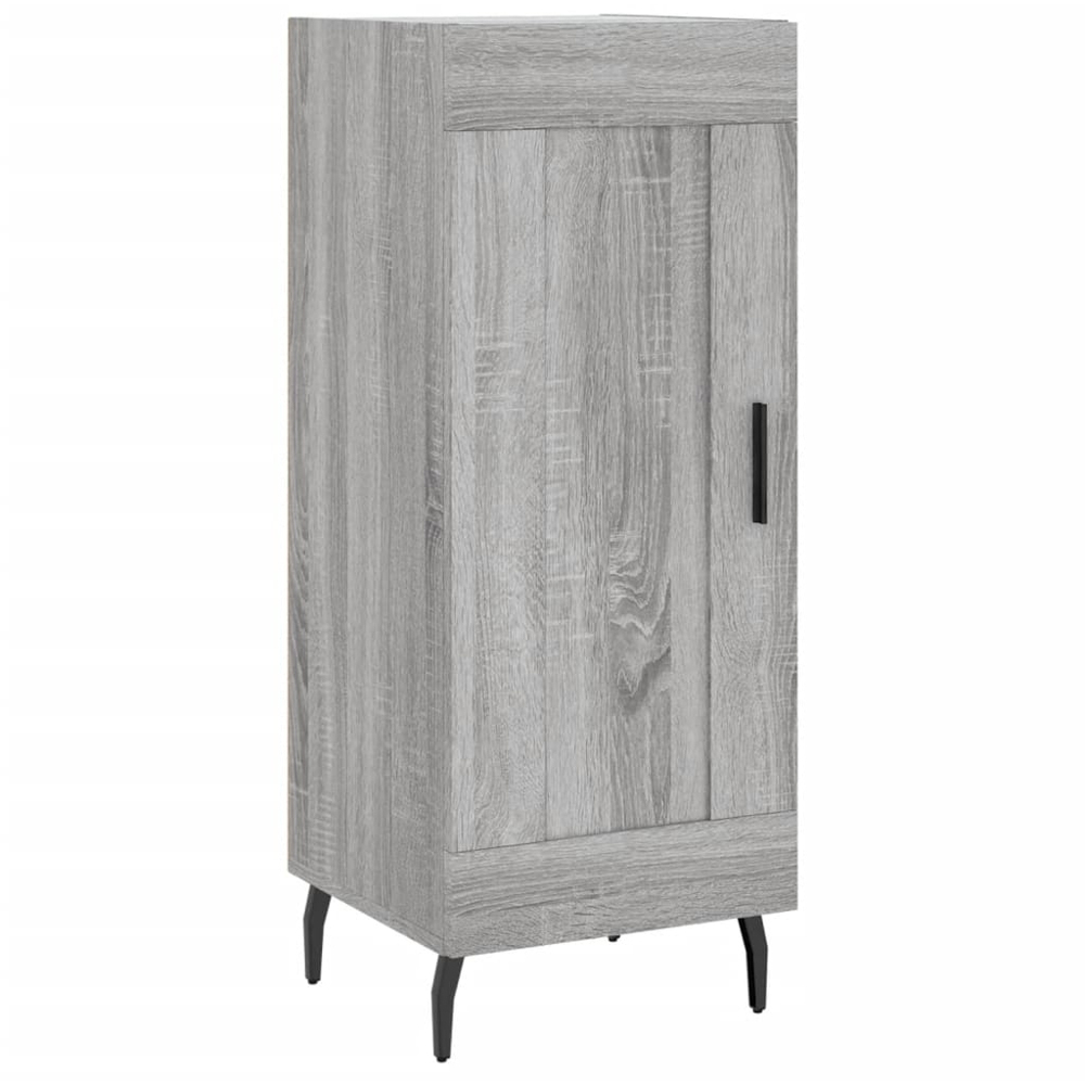 vidaXL 2 Door Grey Highboard Image 5