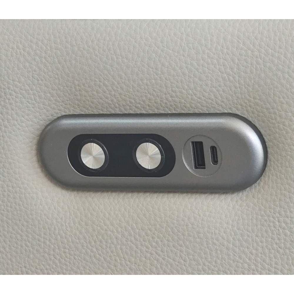 Aspire Kingsmere 6 Seater Light Grey Leather Power Recliner Sofa Suite Image 8