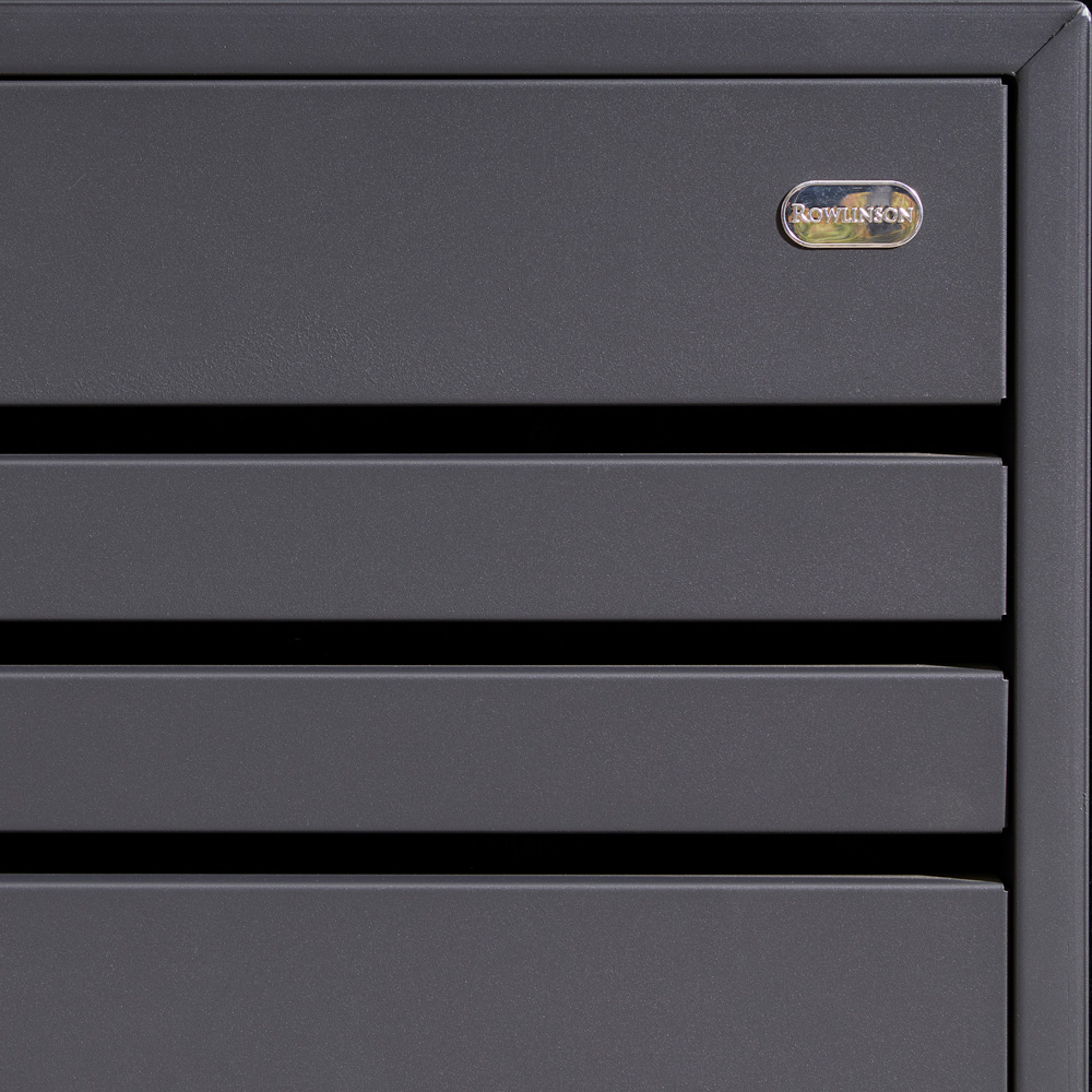 Rowlinson Chelsea Anthracite 4 Wheelie Bin Store Image 7