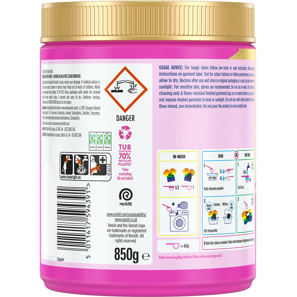 Vanish Turbo Stain Remover Powder Image 2