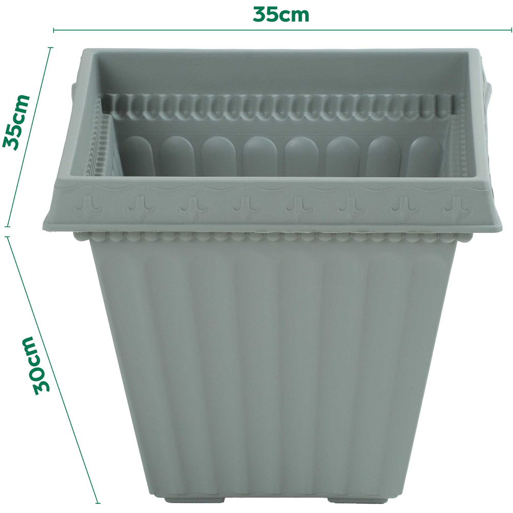 Wham Etruscan Milieu Green Square Planter H220 35cm 4 Pack Image 5