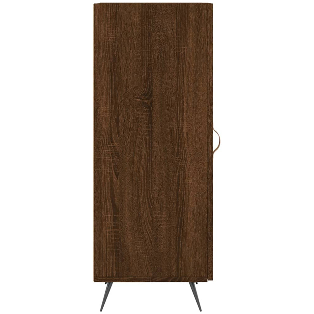 vidaXL Single Door Brown Oak Sideboard Image 7
