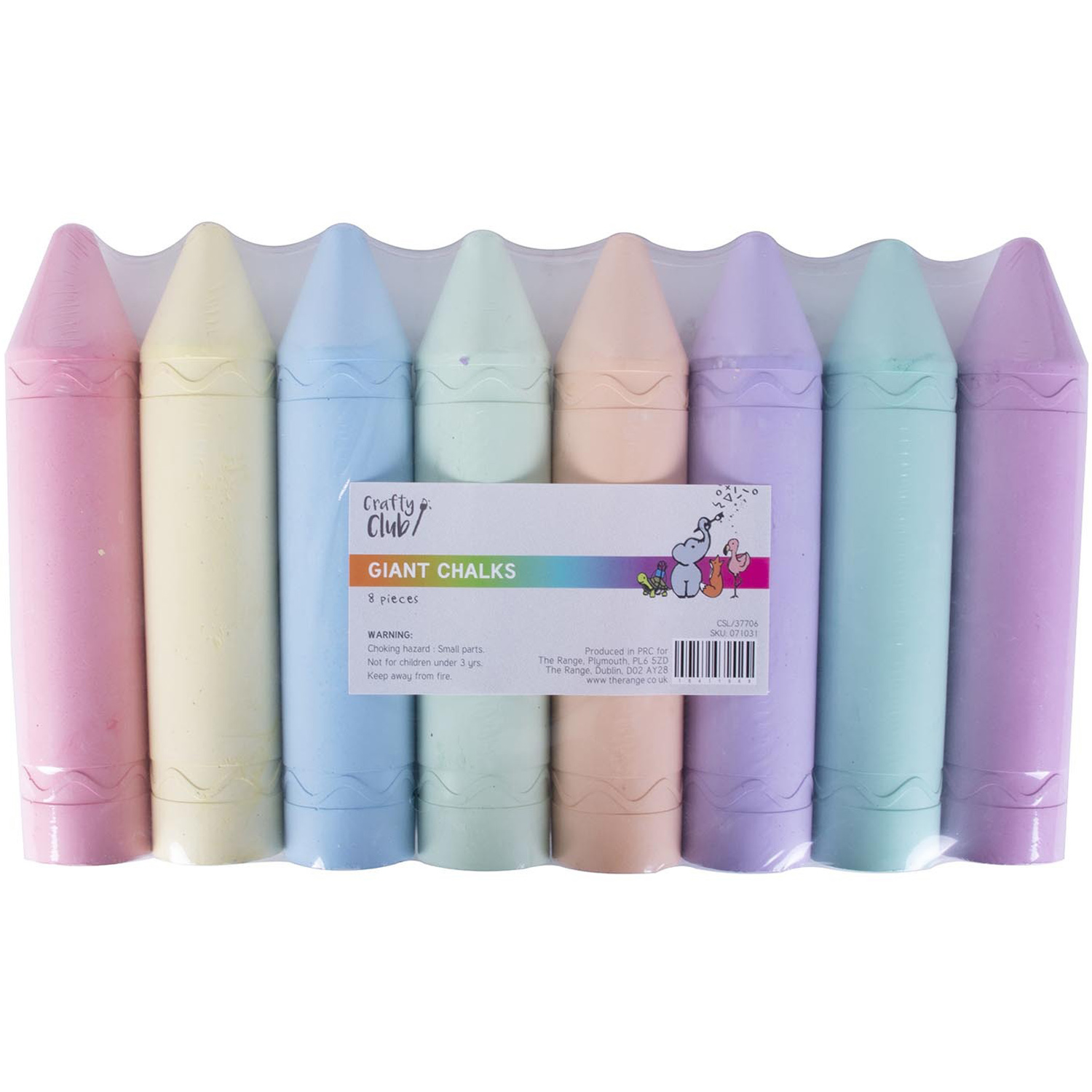 Crafty Club Pack of 8 Giant Chalks Image