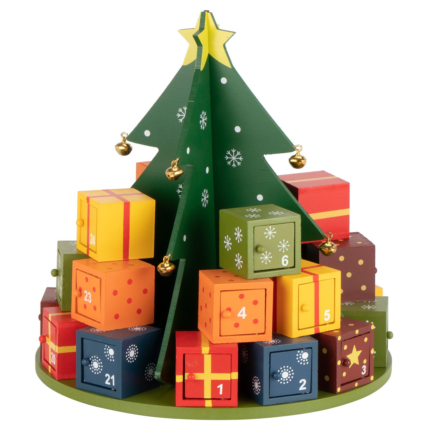 The Range Wooden Block Advent Tree Image 1