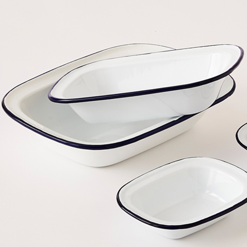 Highlands Homeware Enamel Dish Set 5 Pack Image 3