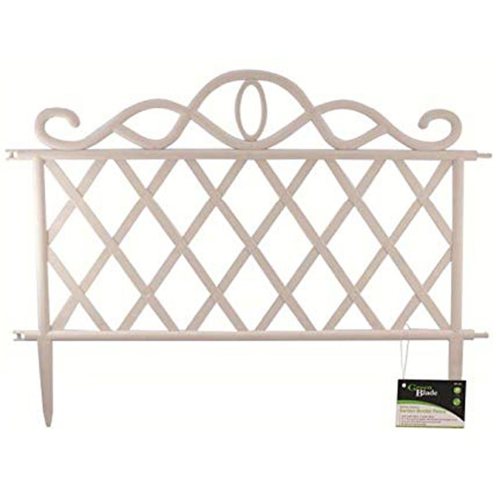 Samuel Alexander White Plastic Garden Patio Lawn Border Fence Edging Image 3