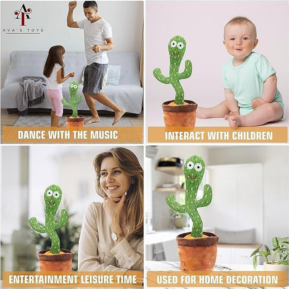 Dyzi Kids Dancing and Talking Cactus Sensory Toy Image 6