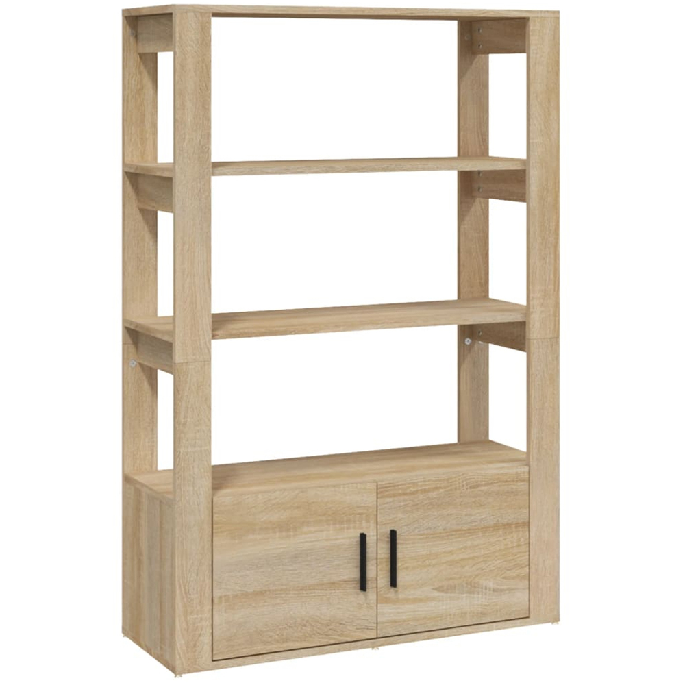 vidaXL 2 Door 3 Shelf Sonoma Oak Sideboard Image 2