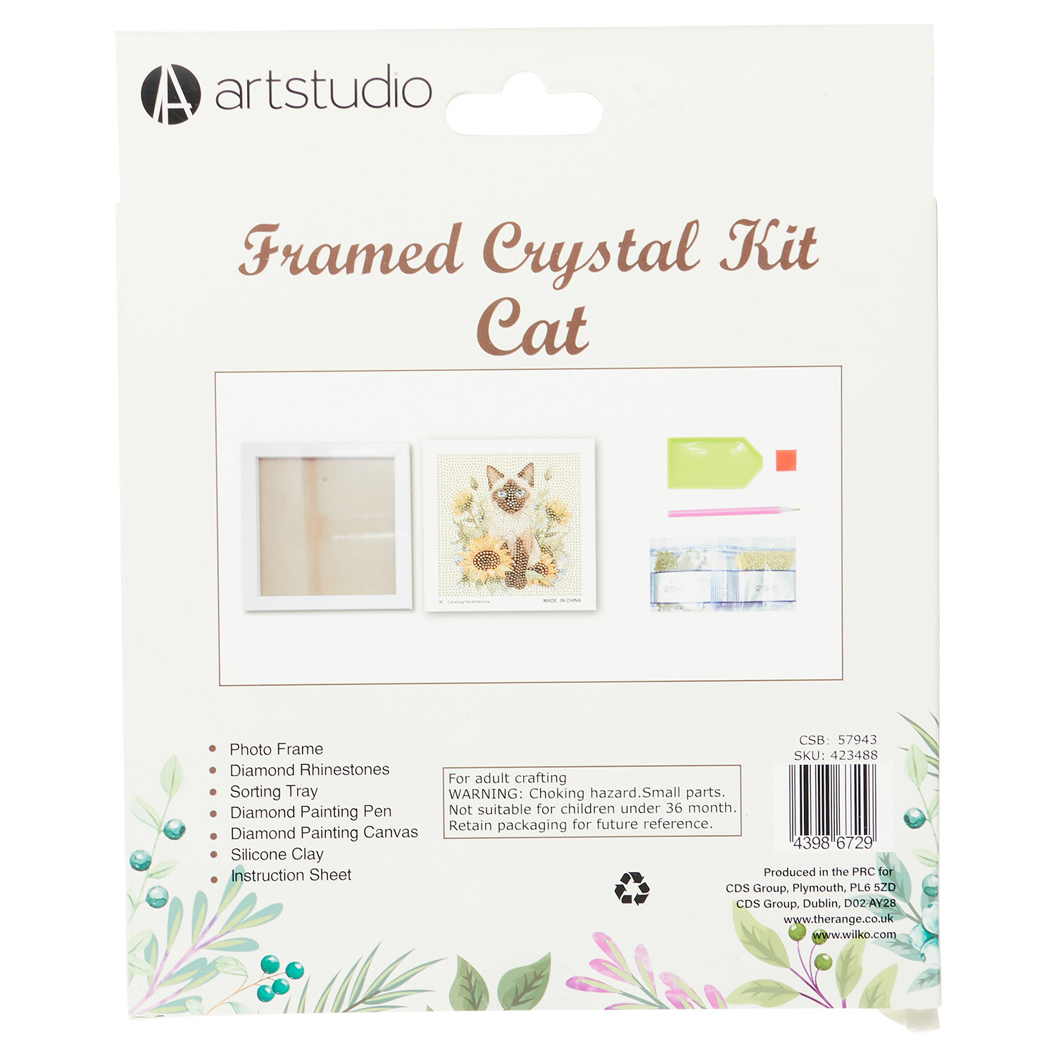 Assorted Cats Framed Crystal Kit - Multicolour Image 4
