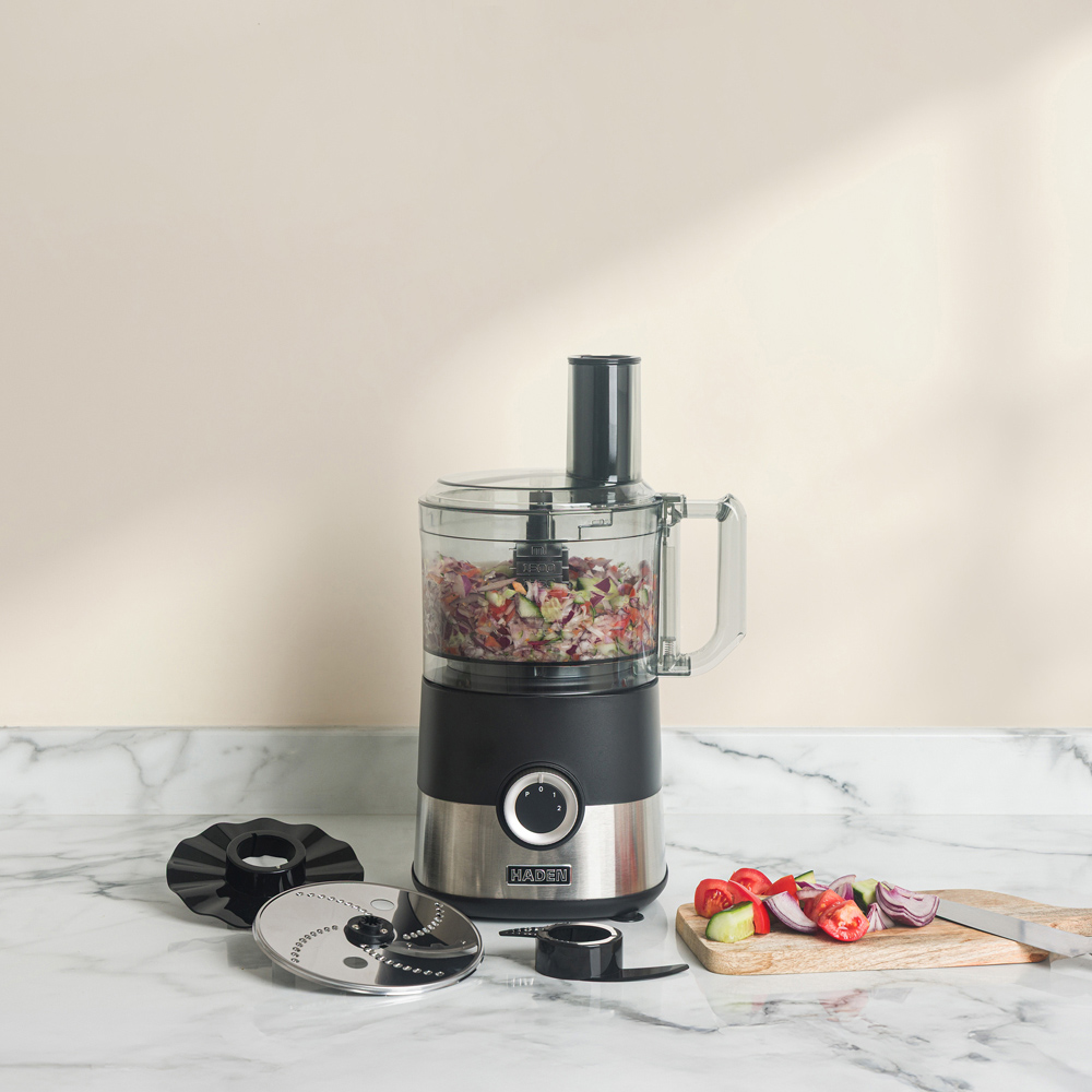 Haden 215321 Black Stainless Steel 2.3L Food Processor 750W Image 2