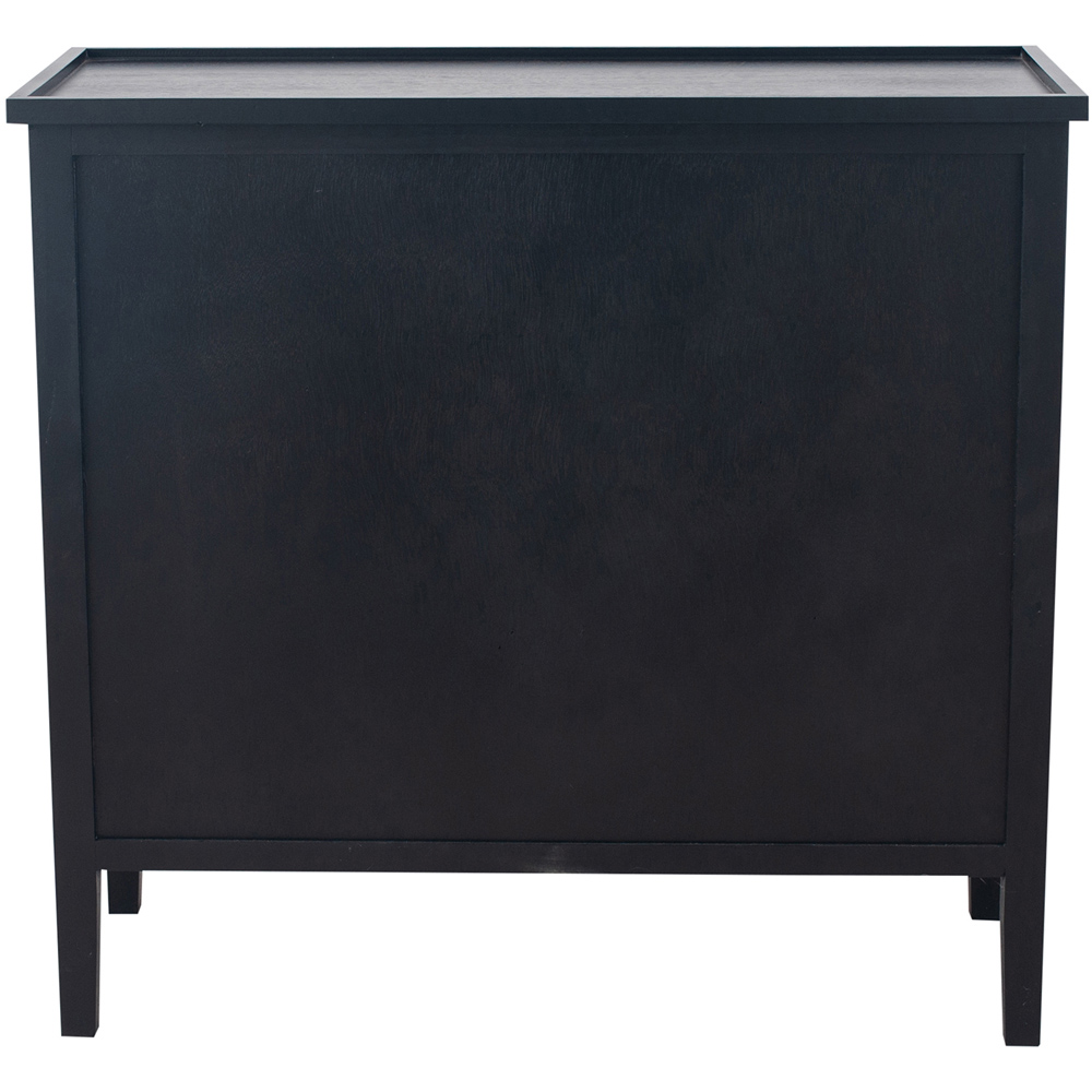 Pacific Lifestyle Chelmsford 4 Drawer Satin Black Pine Wood Chest of Drawers Image 3