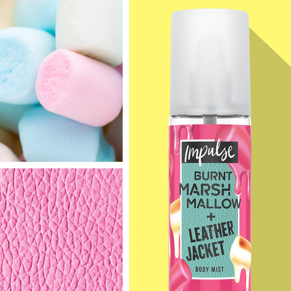 Impulse Burnt Marshmallow and Leather Jacket Body Fragrance Spray 150ml 6 Pack Image 4