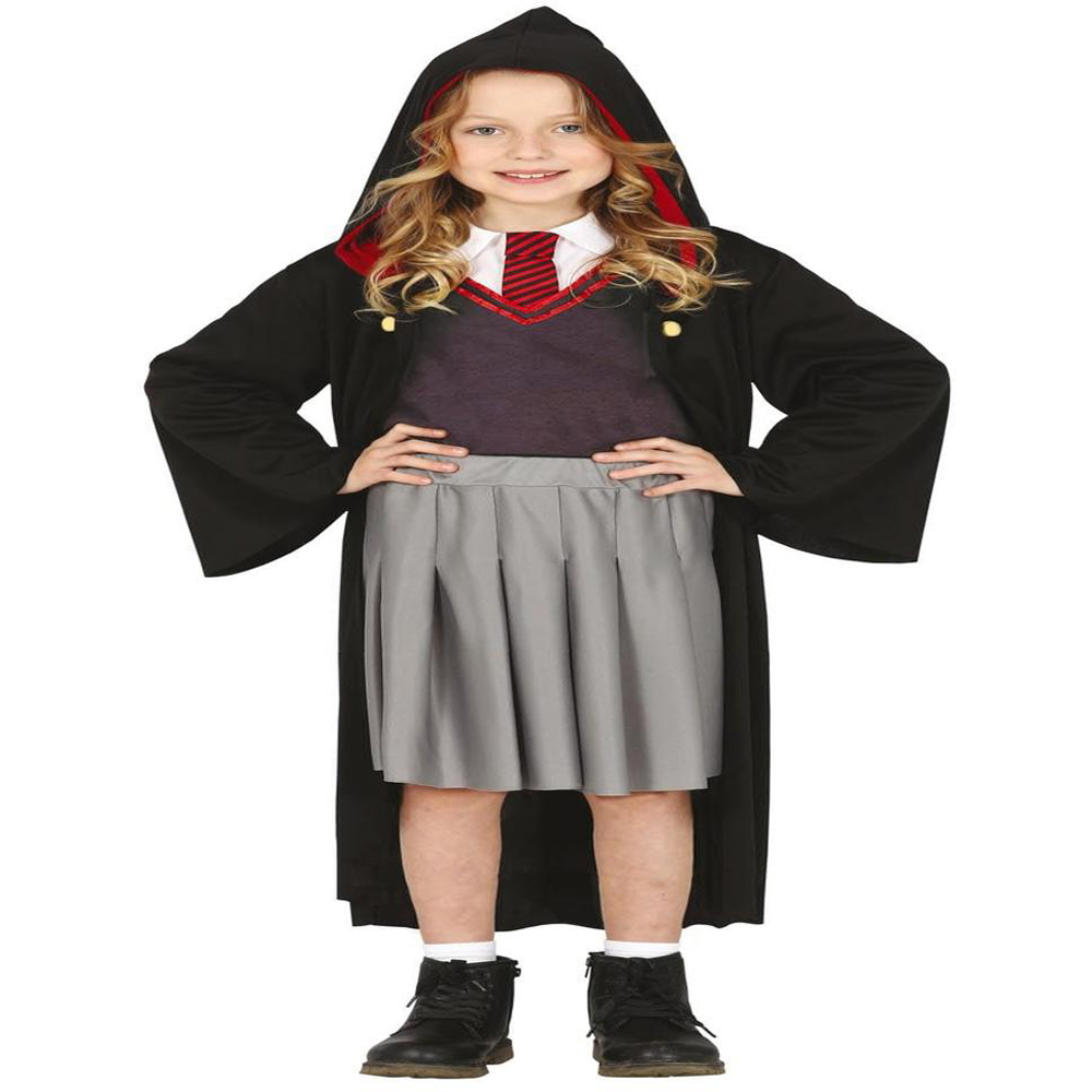 Fiestas Guirca Apprentice Red Witch Grey and Black Halloween Costume 5 to 6 Years Image 2