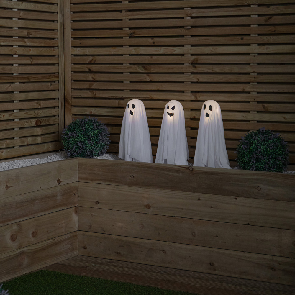 Samuel Alexander LED Ghost Halloween Path Light 51cm 3 Pack Image 8