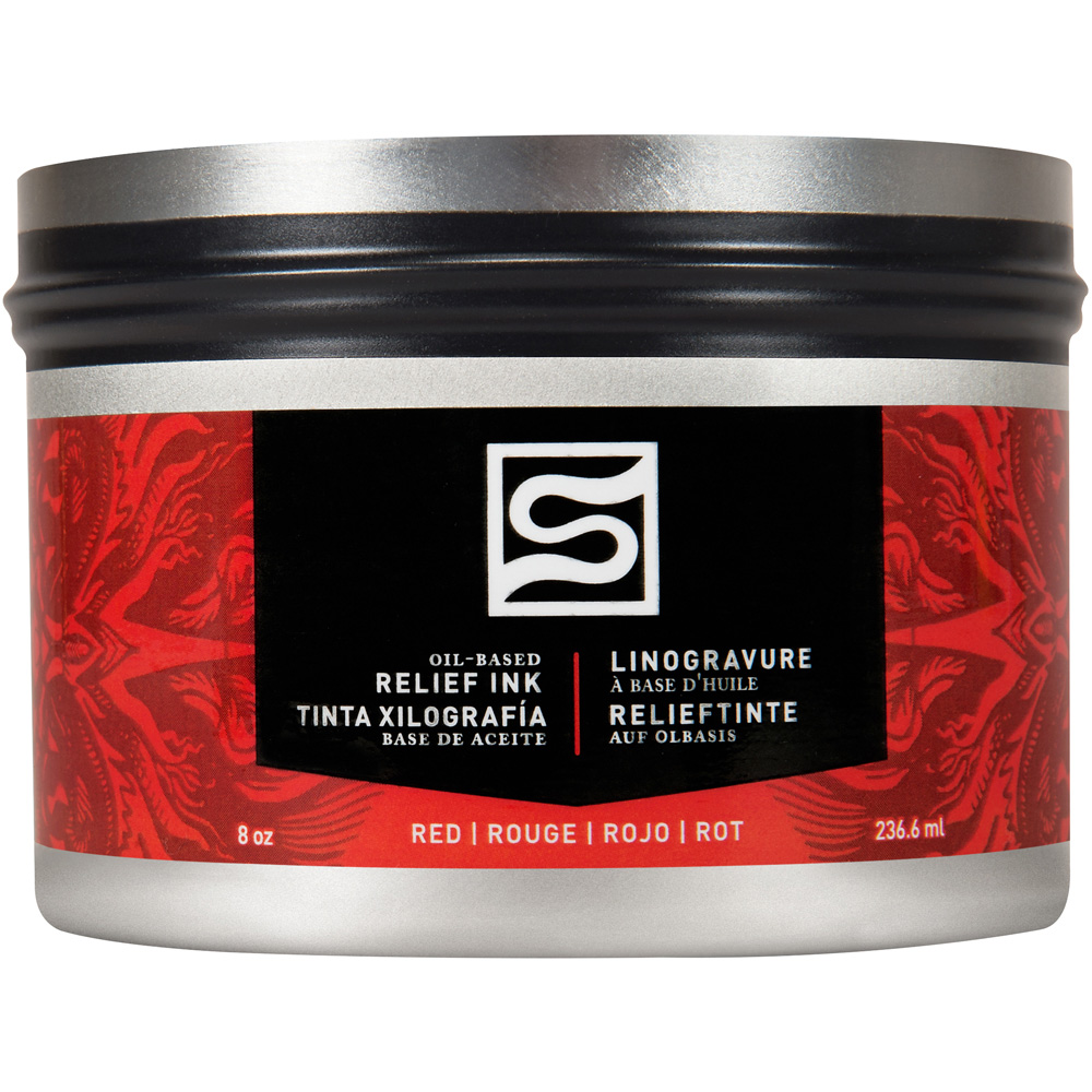Speedball Red Oil Relief Ink 236ml Image