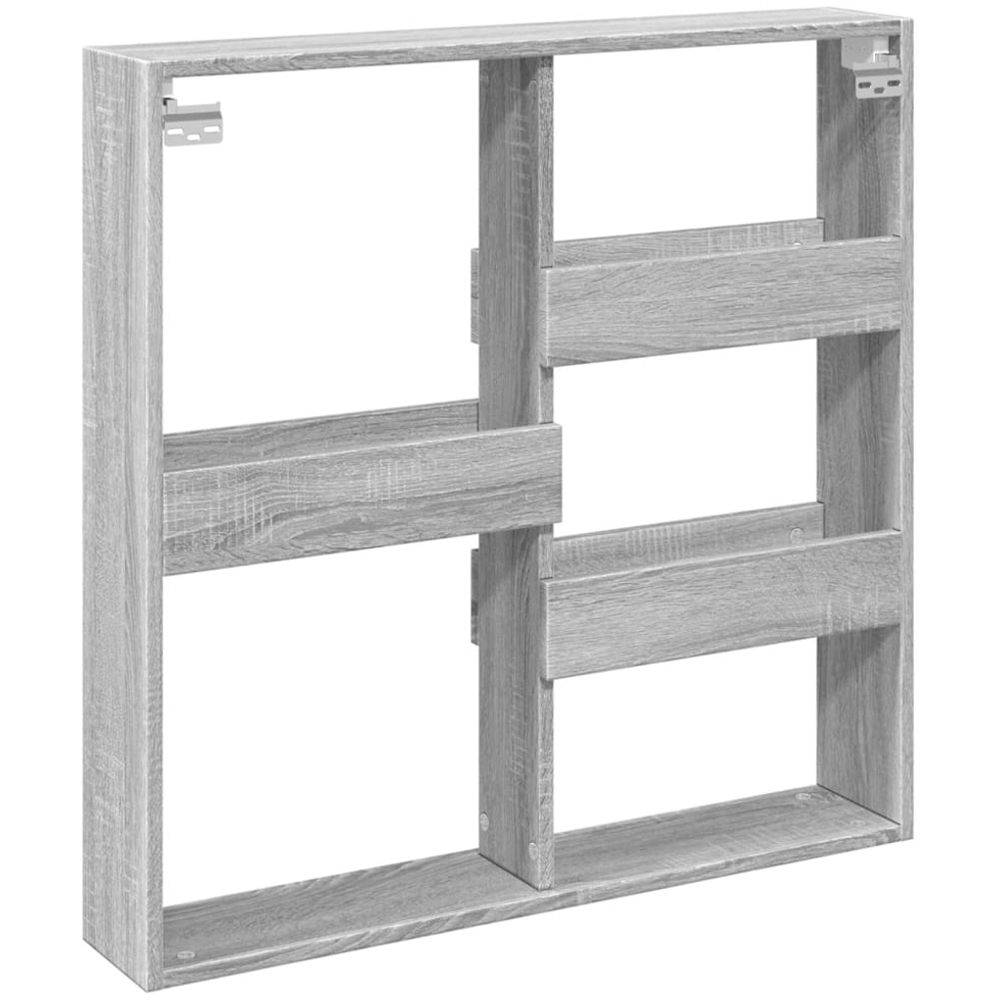 vidaXL 5 Shelf Grey Sonoma Wall Cabinet Image 5