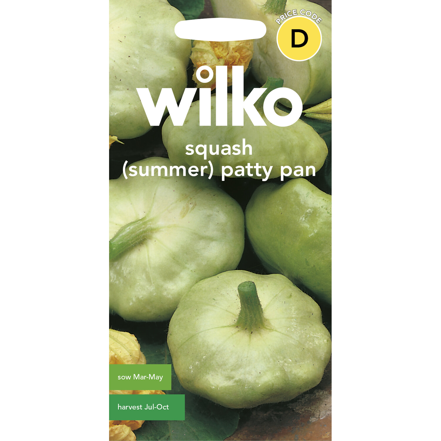 Squash Summer Patty Pan Seeds Green Image 1