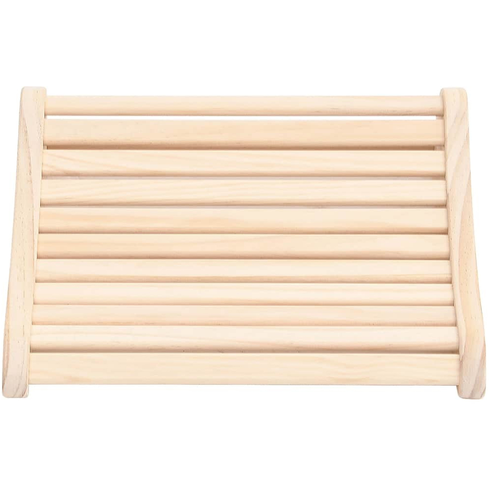 Walplus Solid Pine Wood Curved Sauna Headrest Image 2