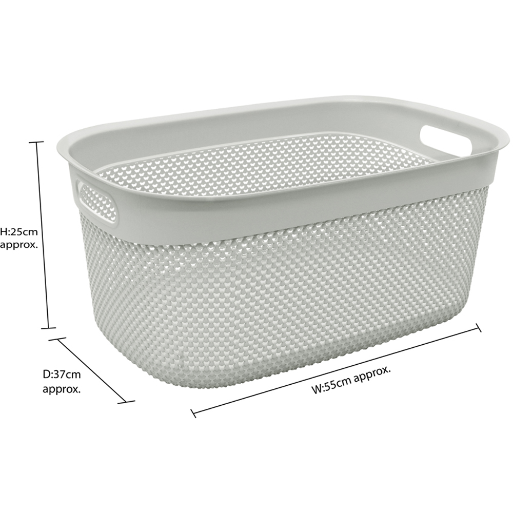 JVL Ice Grey Droplette Laundry and Peg Bundle Image 4