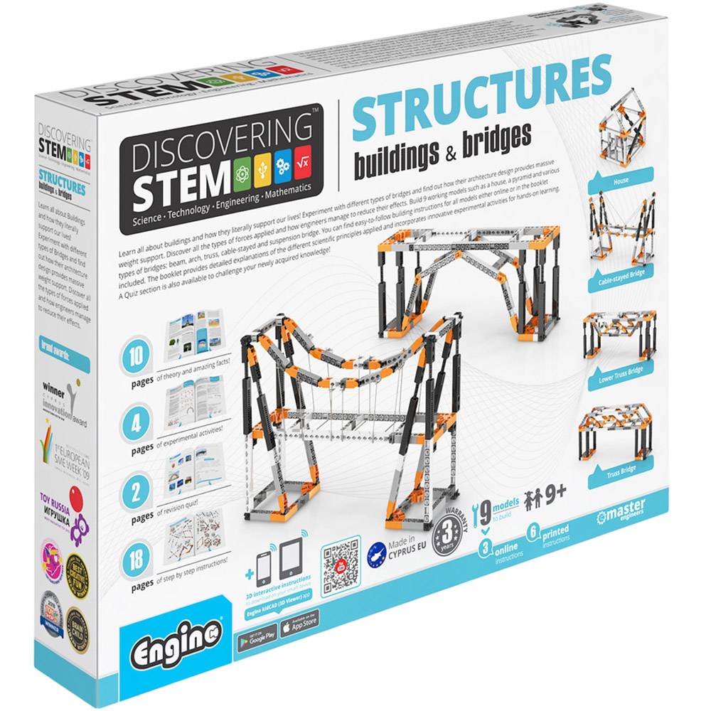 Engino Stem Structures Buildings and Bridges Building Set Image 1