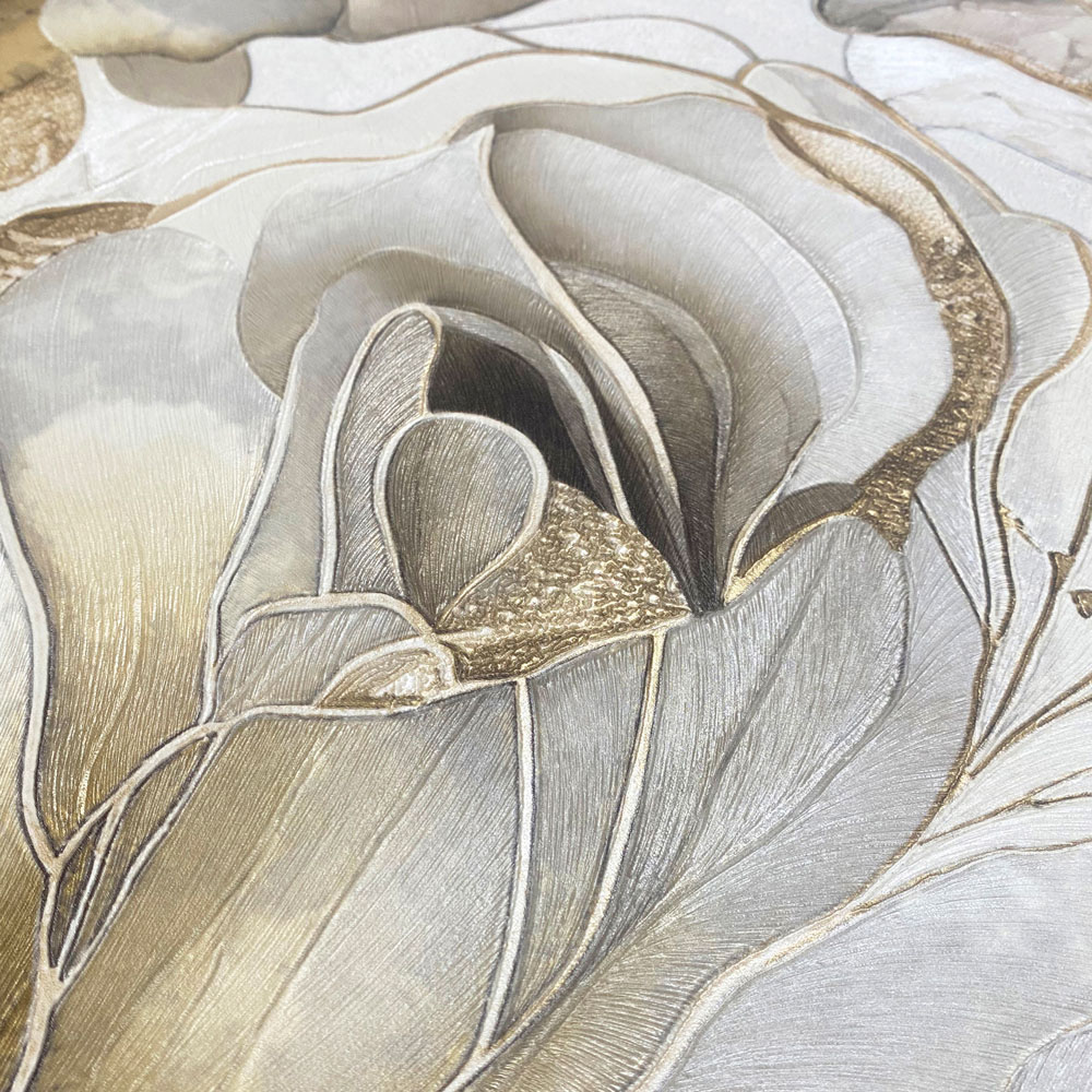 Muriva Renata Floral Cream Wallpaper Image 2