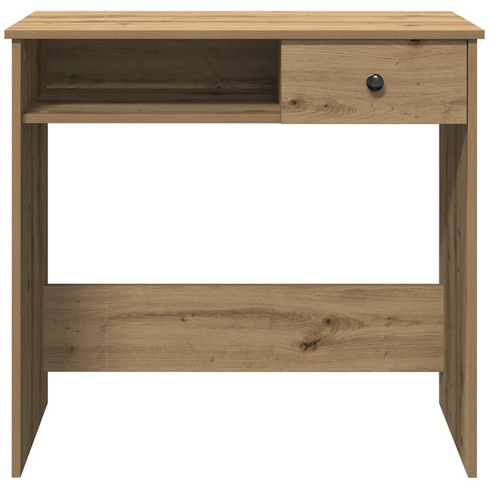 vidaXL Single Drawer Single Shelf Computer Desk Artisan Oak Image 3