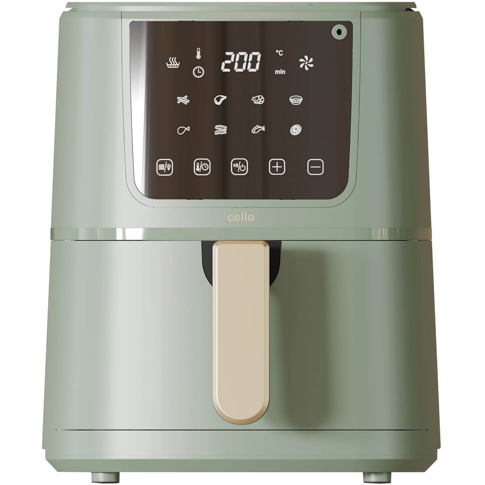 Cello CELLO-AF2599T-GR Green Single Basket Air Fryer Image 1