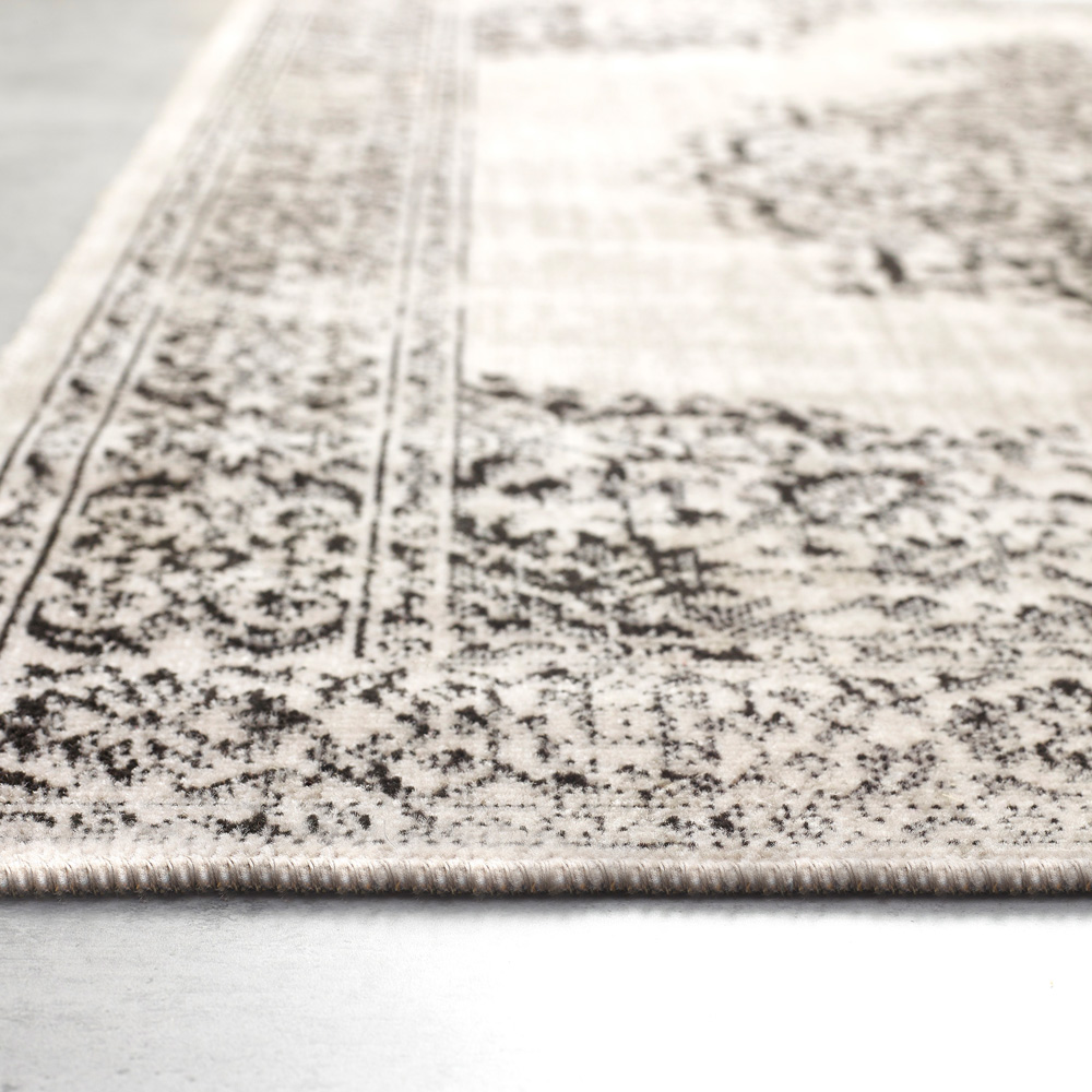 Origins Saville Grey and Black Rug 160 x 230cm Wilko