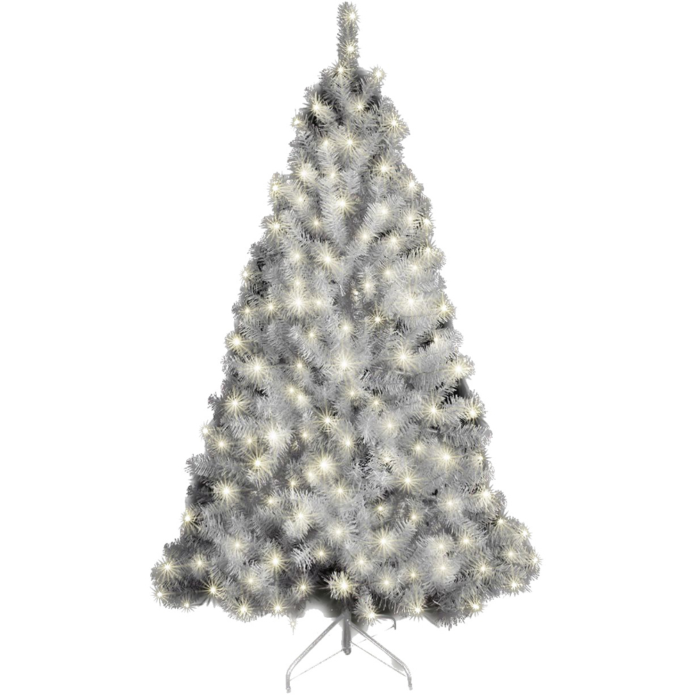 Shatchi Cool LED Pre Lit Alaskan Pine Artificial Christmas Tree 12ft Image 1