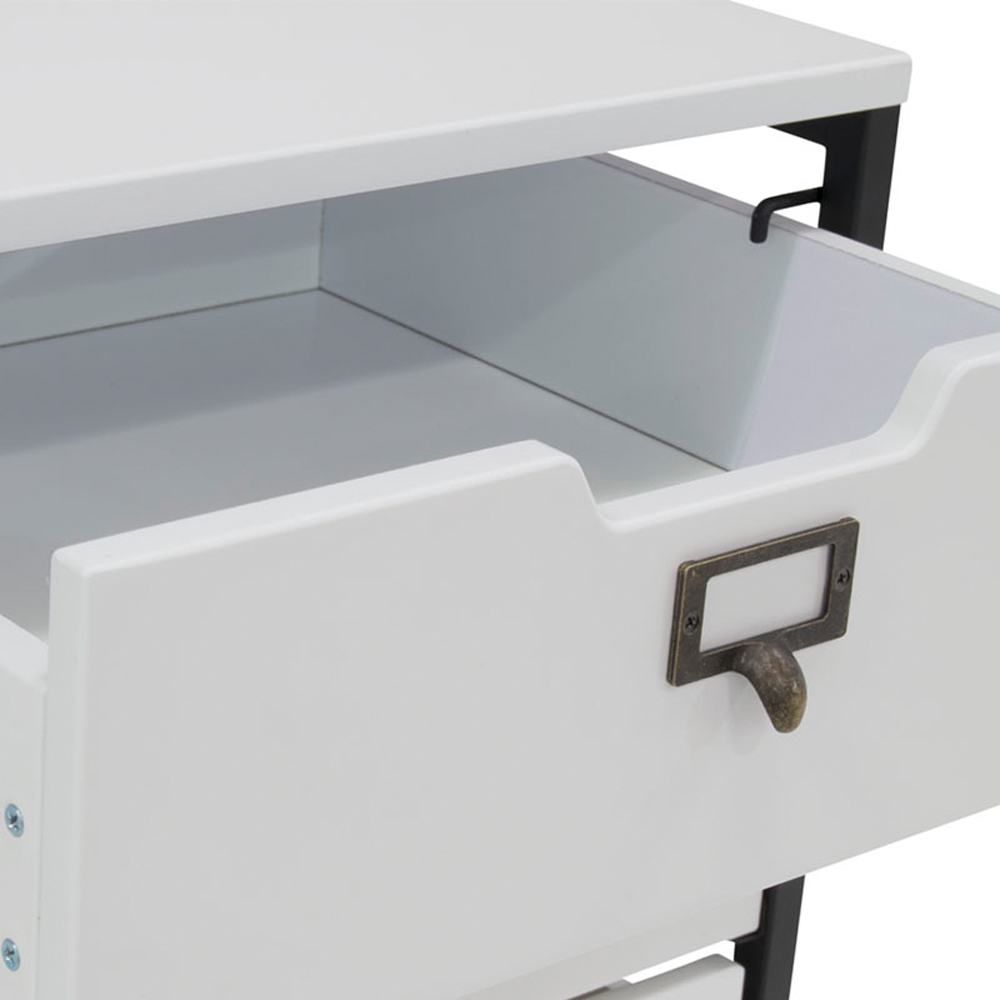 Sewing Online 10223 3 Drawer White with Black Frame Mobile Storage Organiser Image 6
