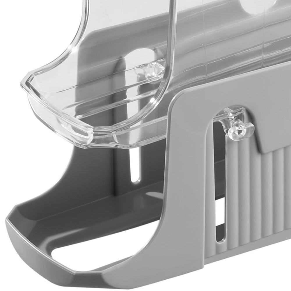 Living and Home Grey 3 Layer Expandable Egg Holder Storage Rack Image 5