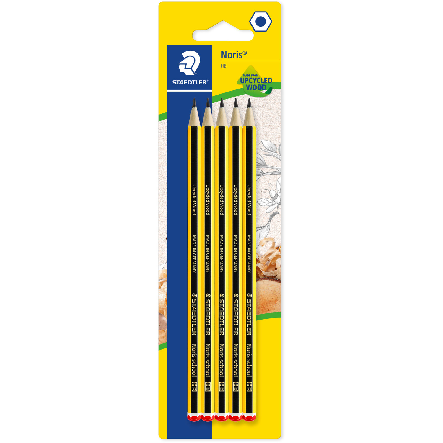 Pack of 5 Staedtler Noris HB Pencils Image