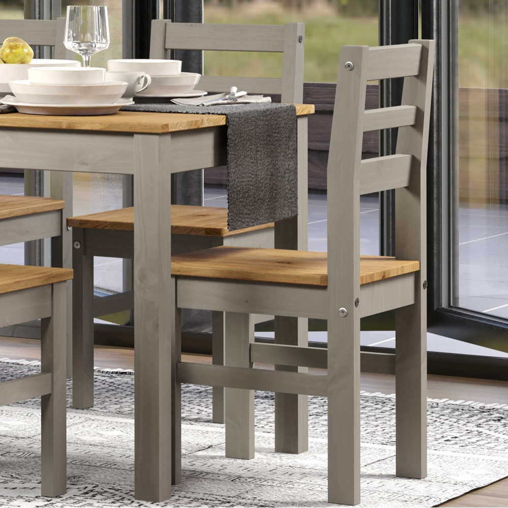 Core Products Corona Linea 6 Seater Dining Set Grey Image 4