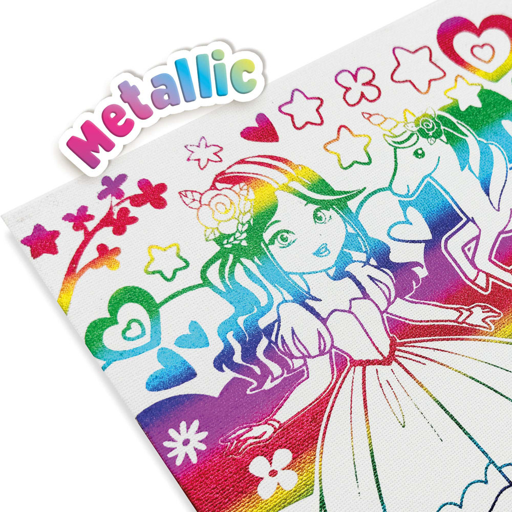 SES Creative Metallic Colouring Canvas Set Image 4