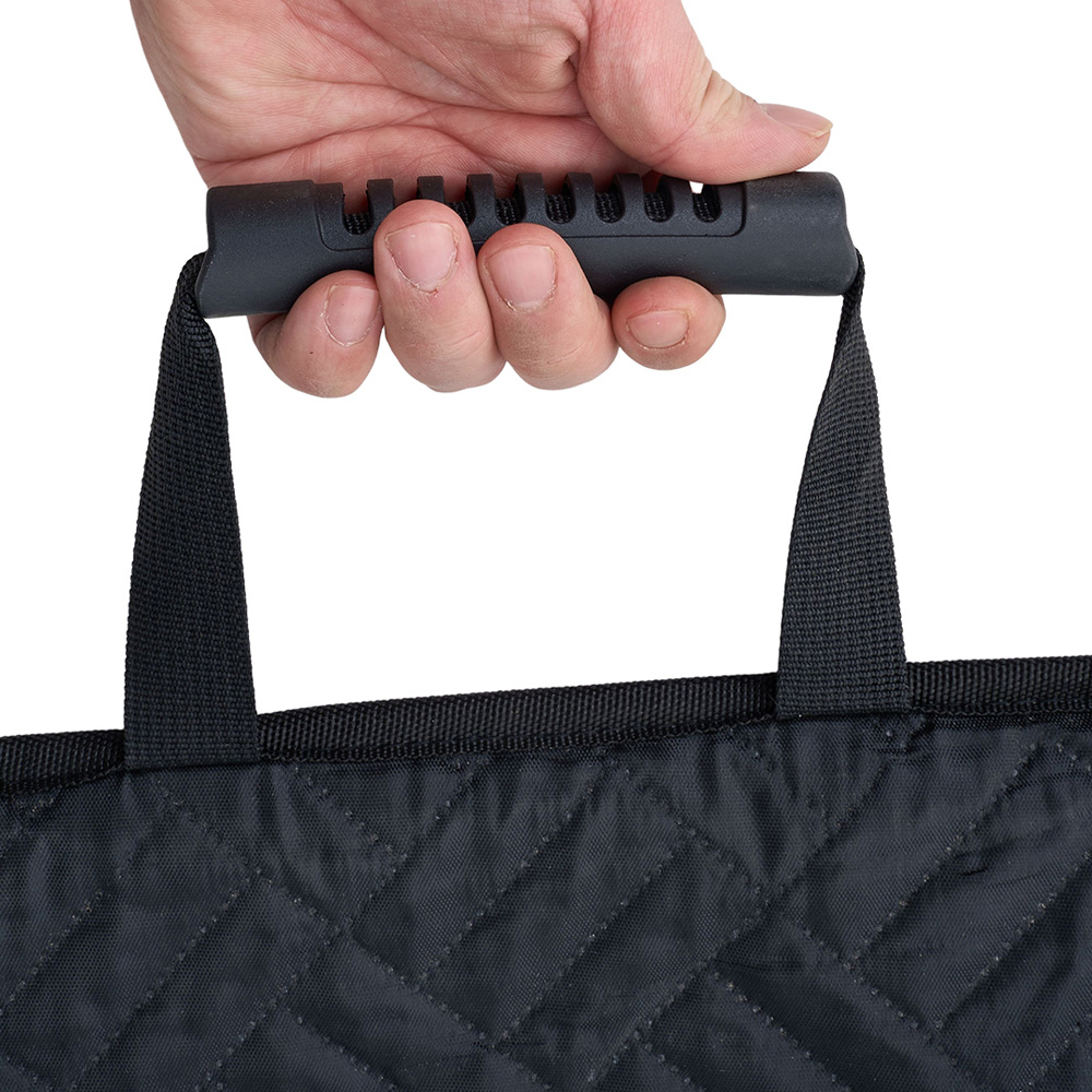 H&O Direct 42.5 x 59 x 128cm Black Waterproof Pet Car Back Seat Cover with Safety Belt Image 5