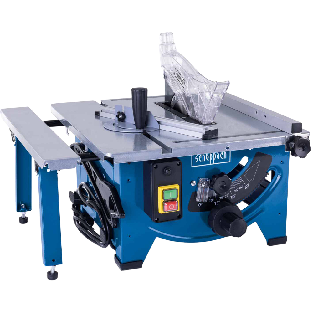 Scheppach HS80 8 inch 45mm Cutting Height Tilting Table Saw 1500W Image 1