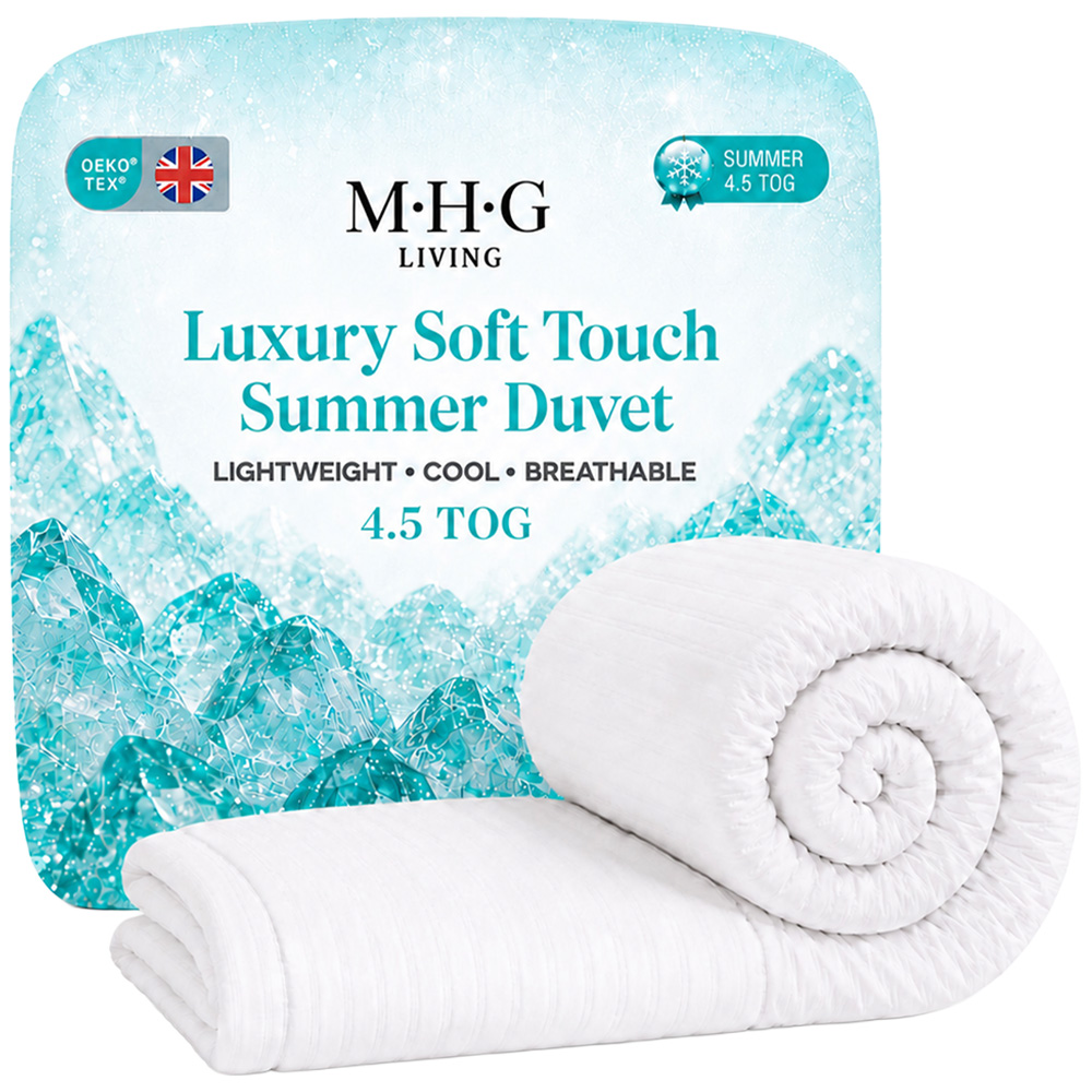 MHG Living King Size Summer Lightweight Hollowfibre Duvet 4.5 Tog Image 1