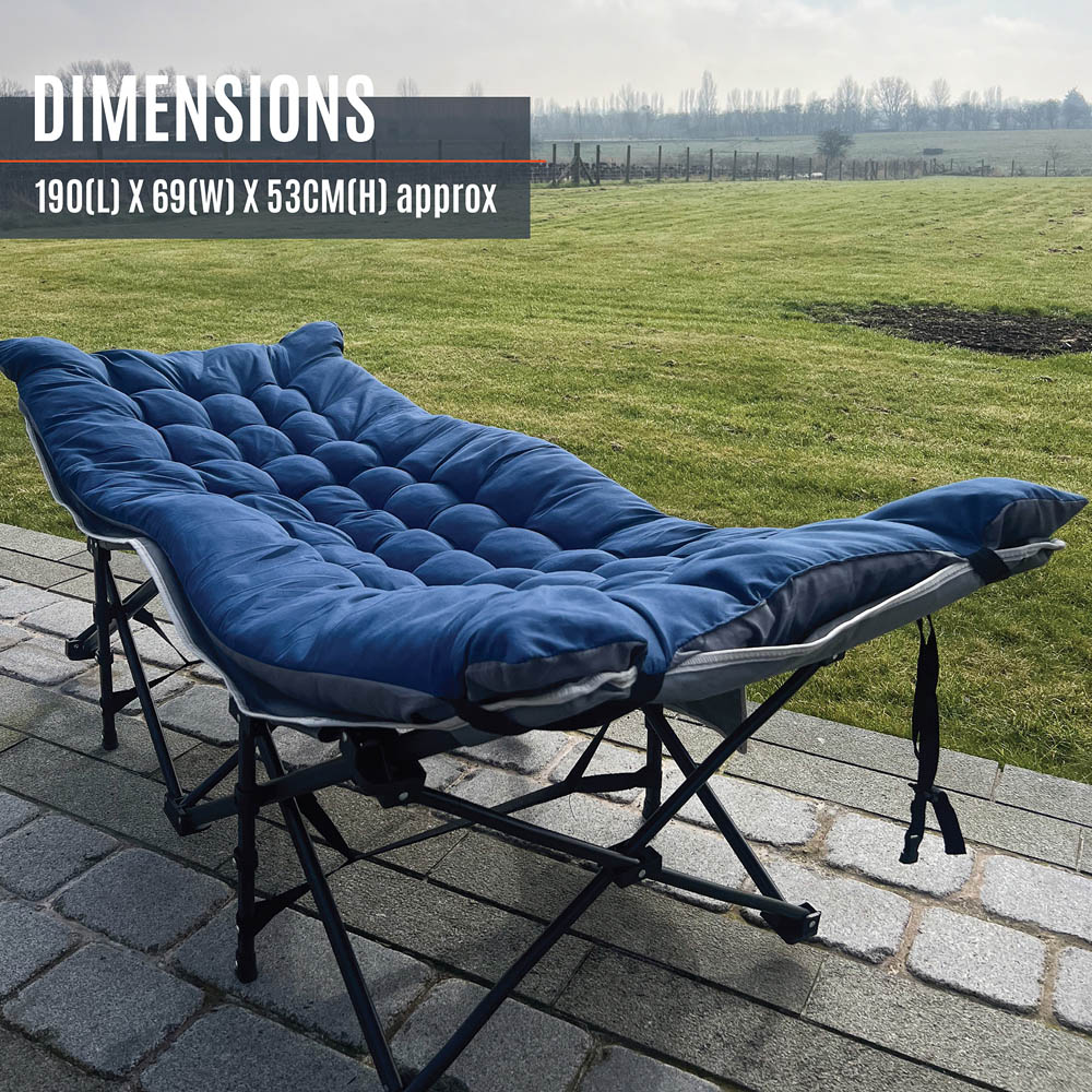 Milestone Camping Folding Camping Bed with Sleeping Pad Image 9