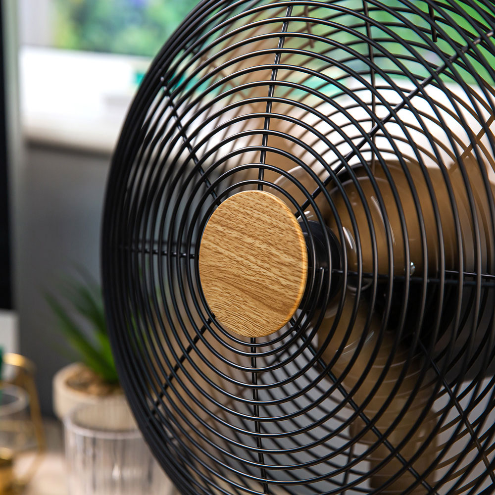 Russell Hobbs Black Scandi Desk Fan 12 inch Image 4