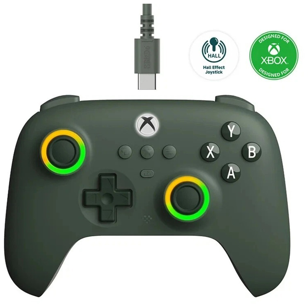 8BitDo Dark Green Ultimate C Wired Xbox Controller Image 2