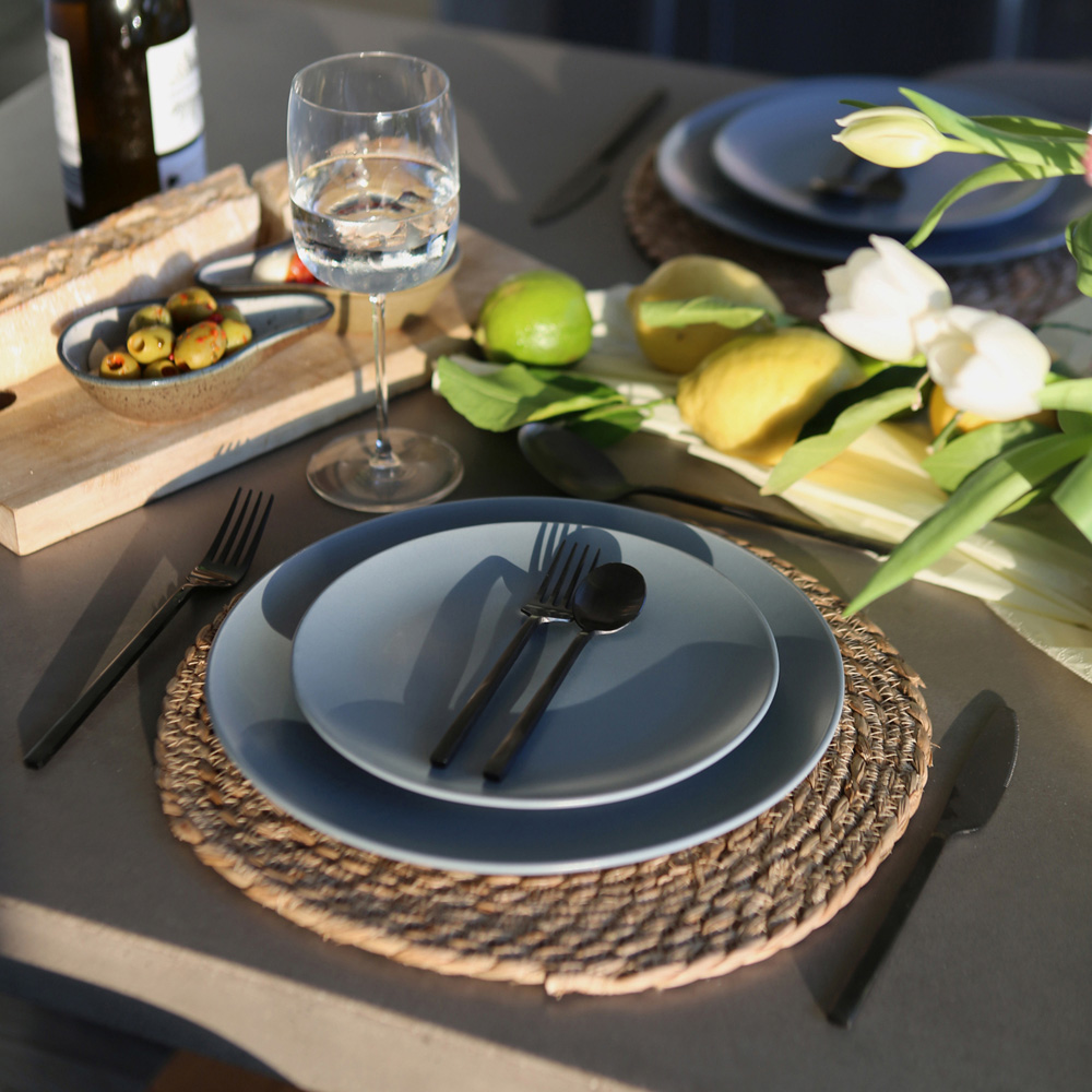 Argon Tableware 32 Piece Black Stainless Steel Cutlery Set Image 2