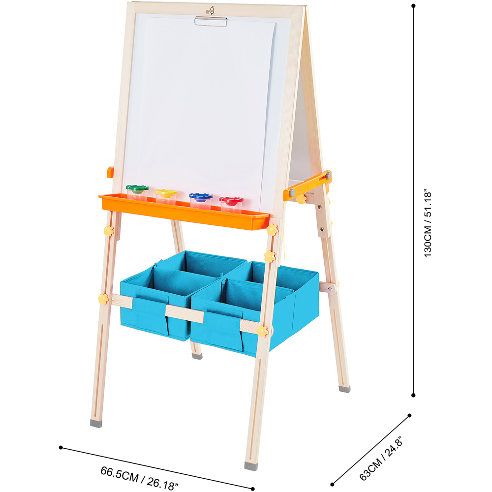 Teamson Kids Little Artist Vangogh Kids Blue Wooden Easel Image 9