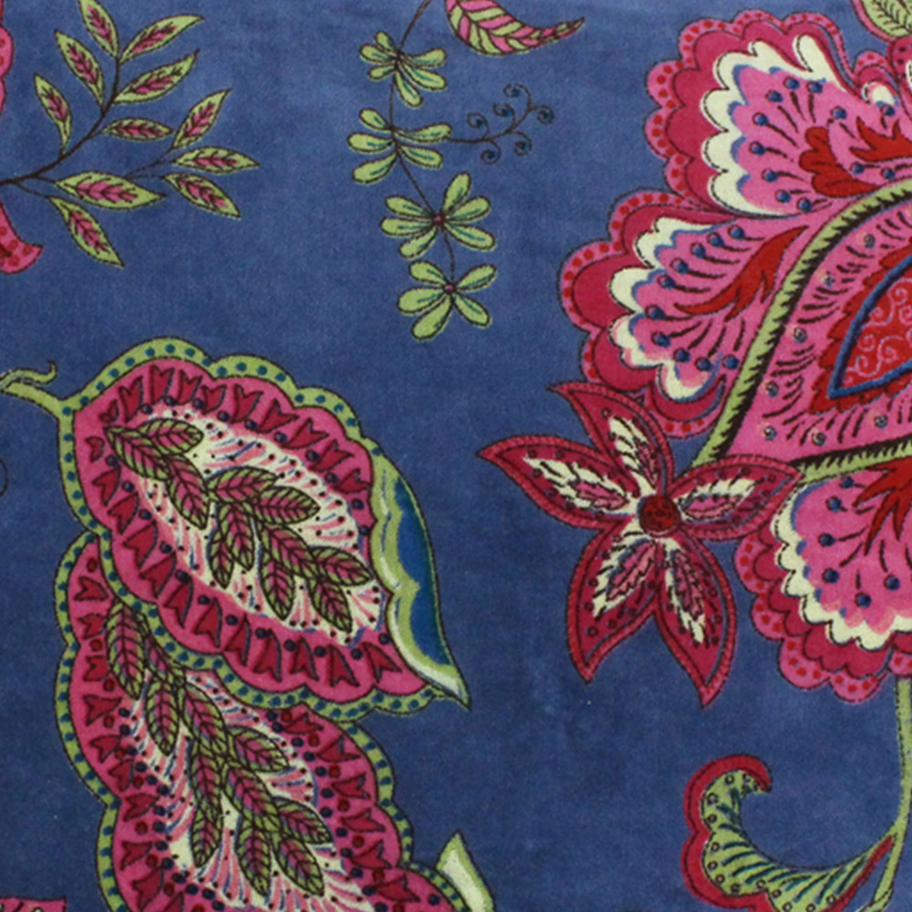 Paoletti Malisa Smoke Blue Paisley Cushion Image 3