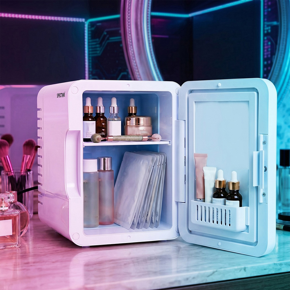 Spector White 7 LED Light Portable Camping Fridge Freezer Image 3