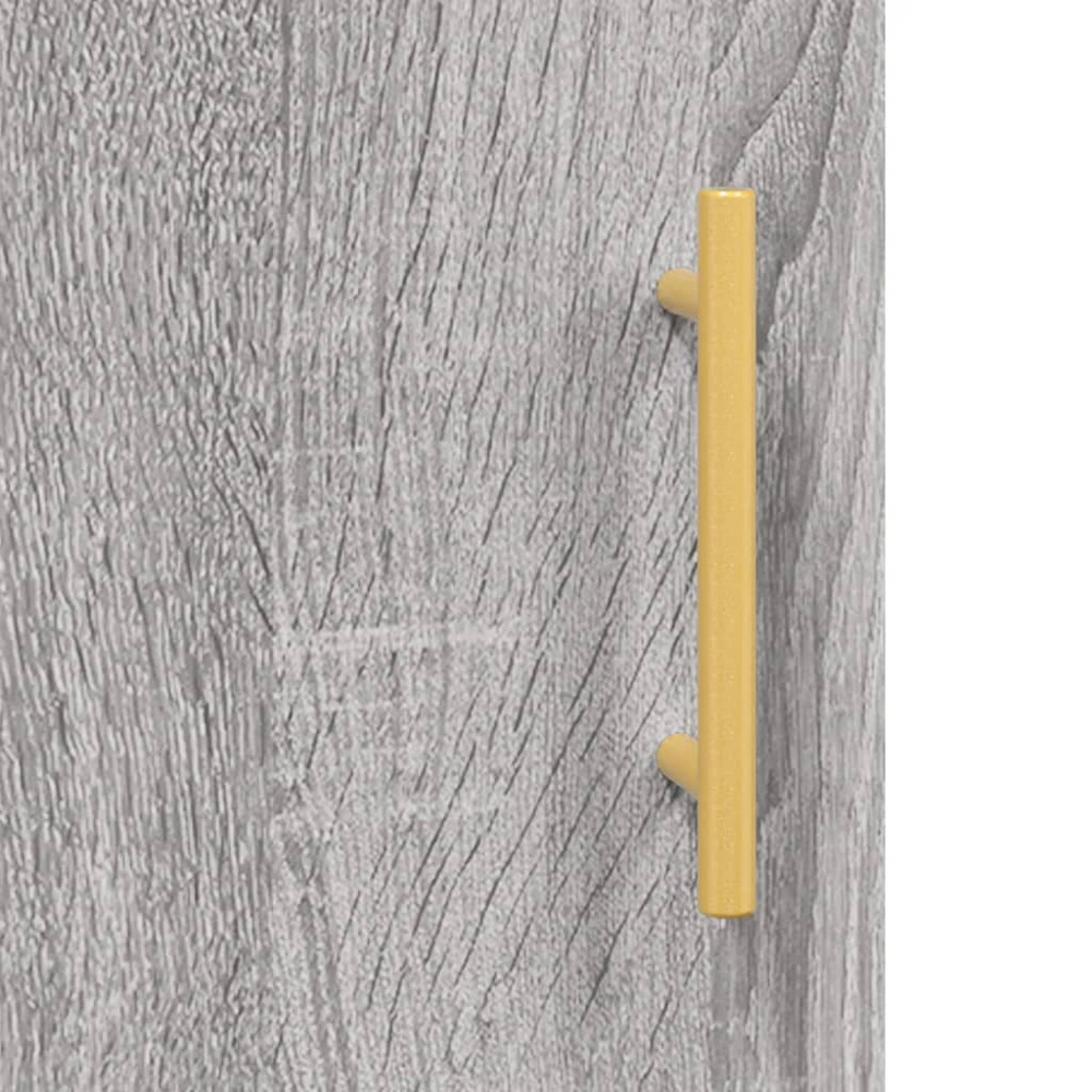 vidaXL 3 Door 3 Drawer Grey Sonoma Highboard Image 9