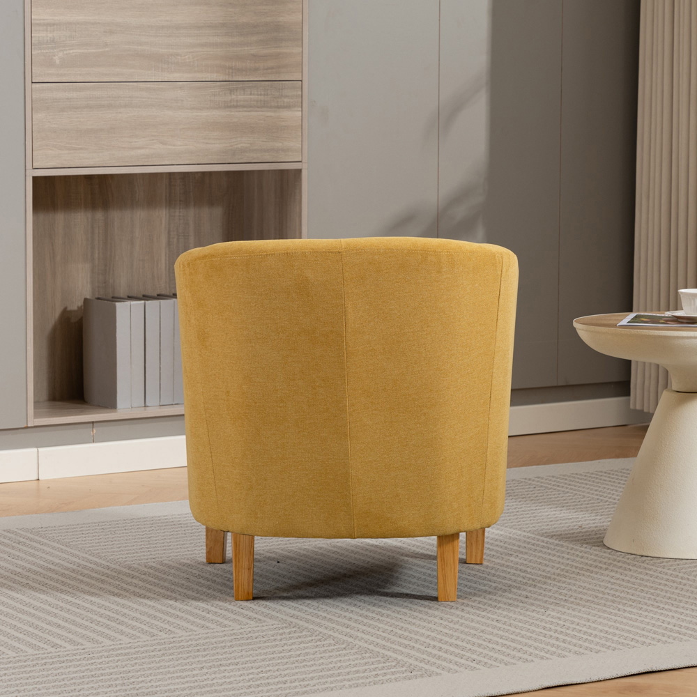 Artemis Home Millie Yellow Fabric Accent Chair Image 6