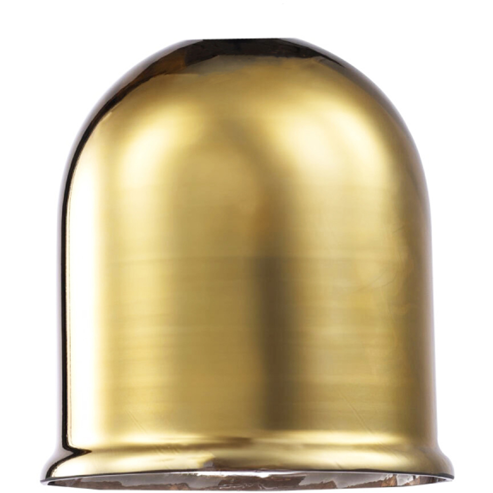 Happy Homewares Bell Shaped Gold Plated Glass Lower Rim Pendant Shade Image 6