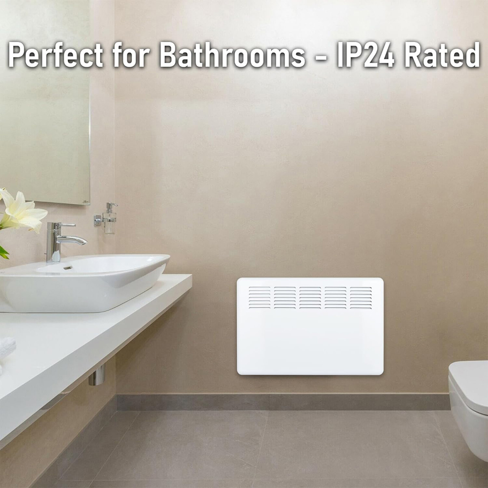 Mylek White App Controlled Panel Heater 1500W Image 3
